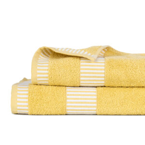 Set 2 Toallas Egyptia 460 grs / Amarillo - Mashini