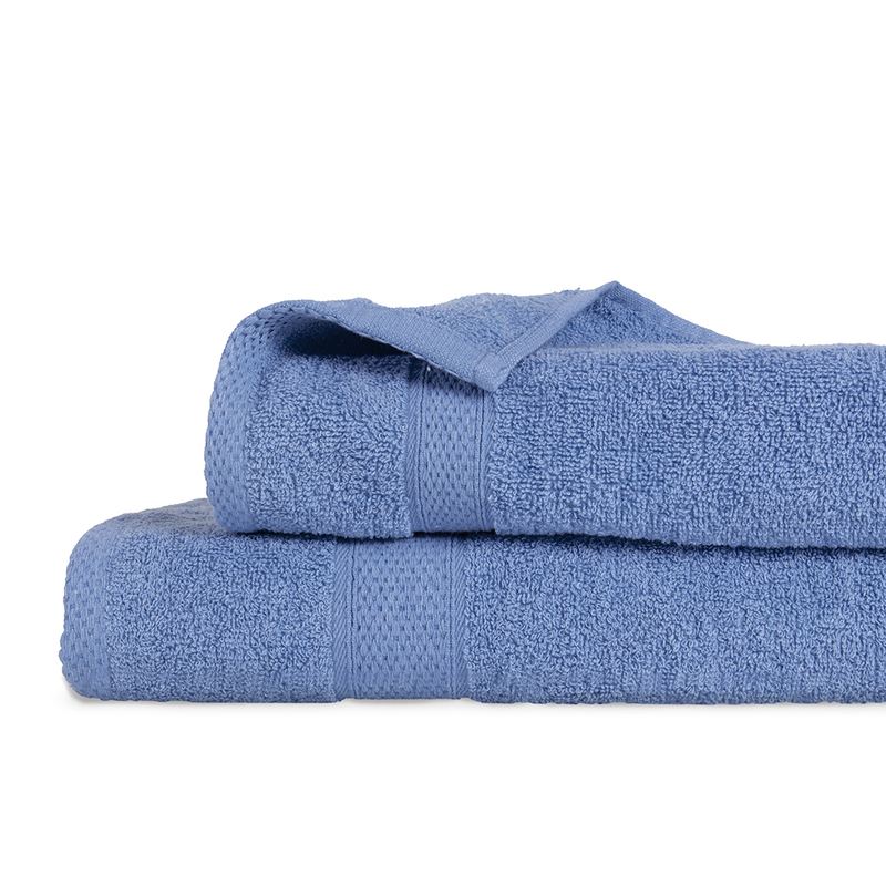 Set 2 Toallas Colorix 380 grs Caja / Azul - Plumetti - Imagen 2