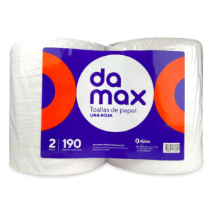 Toalla de Papel 190 mts 2 und Hoja Simple - Damax