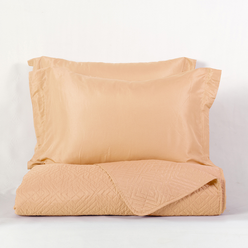 Quilt Cordoba Liso 2 Plazas / Peach - Mashini - Imagen 4