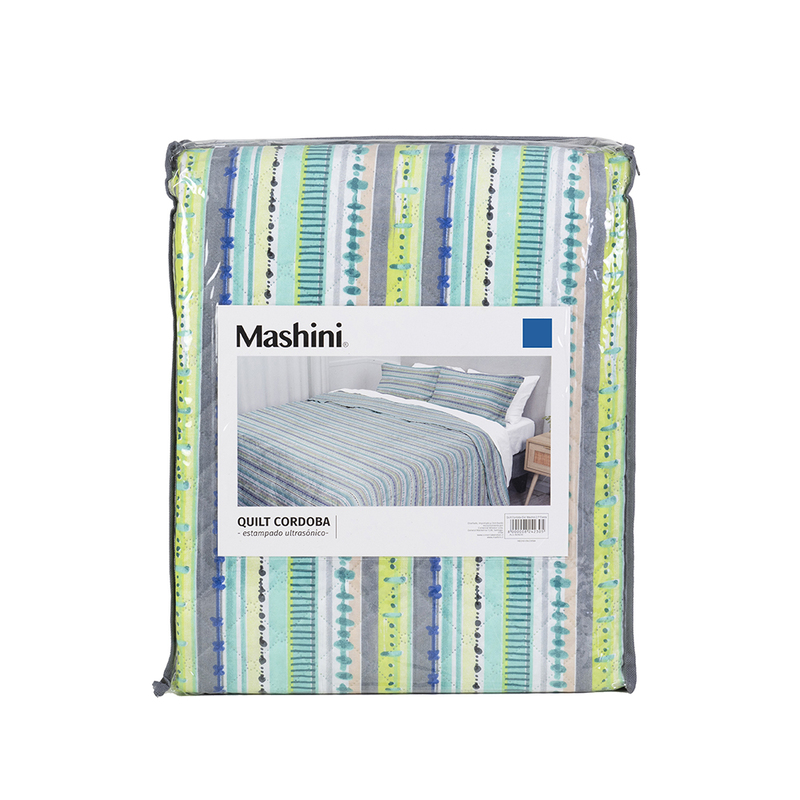 Quilt Cordoba Estampado 2 Plazas / Fiesta - Mashini - Imagen 5