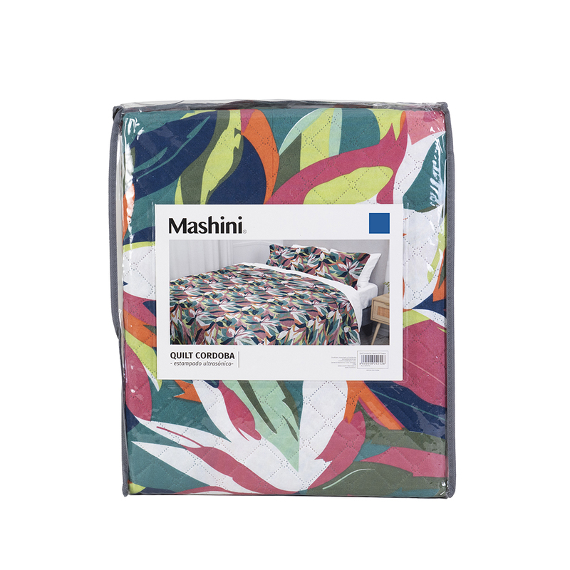 Quilt Cordoba Estampado 2 Plazas / Flowers - Mashini - Imagen 5