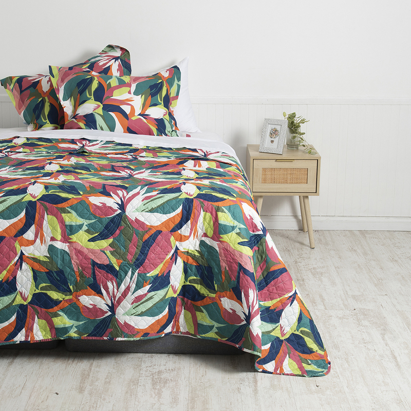 Quilt Cordoba Estampado 2.5 Plazas / Flower - Mashini