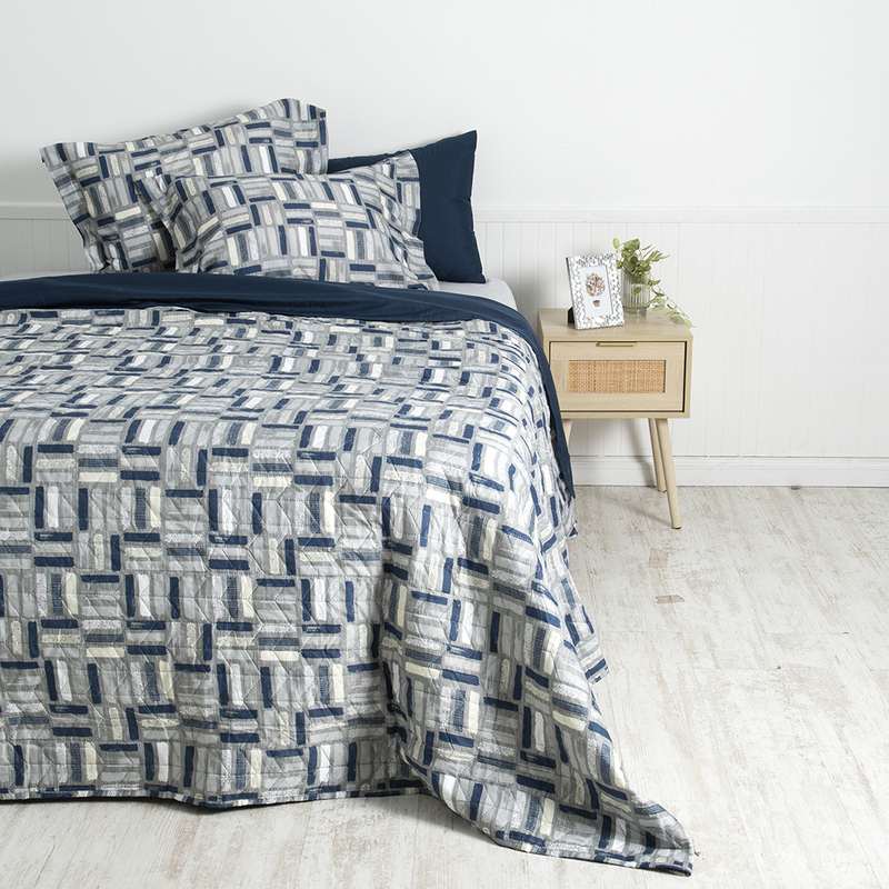 Quilt + Sábana Estampado 2 Plazas / Yuka - Mashini