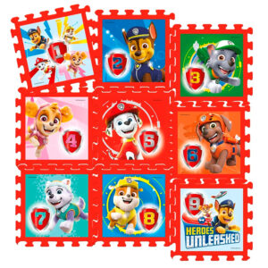 Piso Goma Eva con Números Paw Patrol - Nickelodeon
