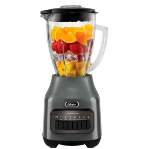 Licuadora Vaso de vidrio 6 Velocidades / Gris - Oster