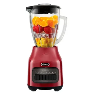 Licuadora Vaso de vidrio 6 Velocidades / Roja - Oster
