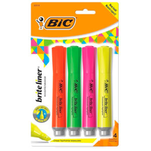 Set 4 Destacadores Brite Liner Manaus - Bic