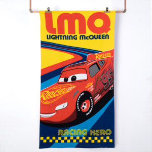 Toalla de Playa 70x140 cm + Bolso / Cars Racing - Mashini