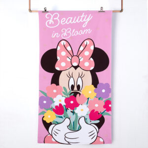 Toalla de Playa 70x140 cm + Bolso / Minnie Bloom - Mashini
