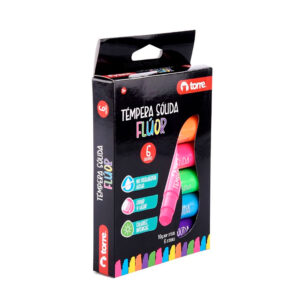 Témpera Sólida 6 Colores Fluor - Torre