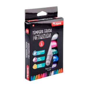 Témpera Sólida 6 Colores Metálicos - Torre