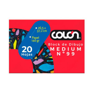 Block de Dibujo Medium n°99 20 Hojas - Colón