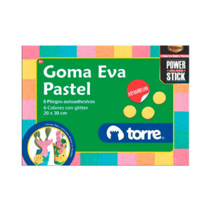 Bolsón Goma Eva Pastel con Sticker - Torre
