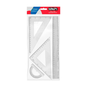 Set Geometría Plástico 4 Pzas. - Colón