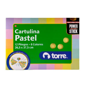 Bolsón Cartulina Pastel 12 Hojas - Torre