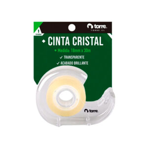 Cinta Cristal con Dispensador 18mm. x30m. - Torre