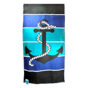 Toalla de Playa Microfibra Estampada 70x140 cm / Ancla - Zahr
