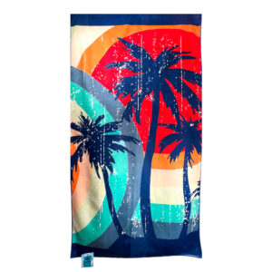 Toalla de Playa Microfibra Estampada 70x140 cm / Palmeras - Zahr