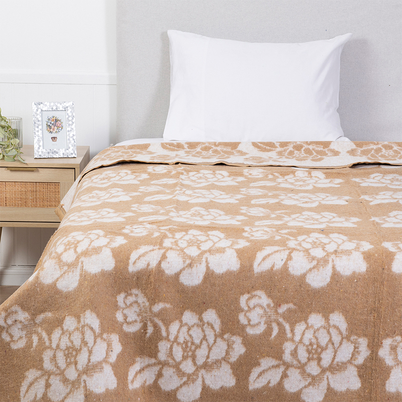 Frazada Térmica Noruega 1.5 Plazas / Beige - Mashini