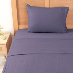 Sábana De Polar Lisa 1.5 Plazas / Morado - Mashini