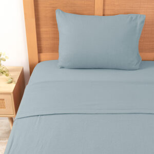 Sábana De Polar Lisa 1.5 Plazas / Celeste - Mashini