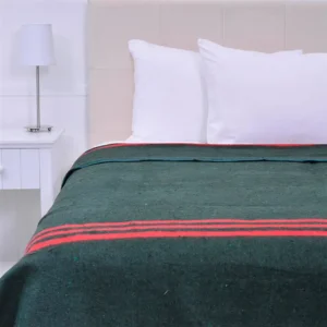 Frazada Térmica King / Líneas Verde - Plumetti