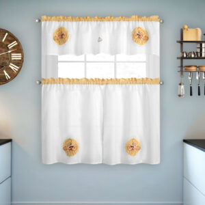 Set de Cortina de Cocina 3 Piezas / Chef - Doral