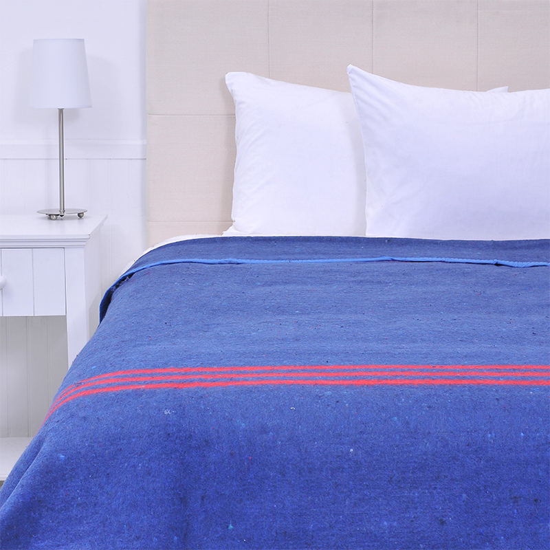 Frazada Térmica Queen / Líneas Azul - Plumetti