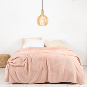 Frazada Coral Embossed 2.5 Plazas / Rosado - Mashini