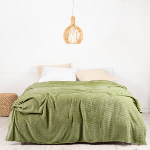 Frazada Coral Embossed 2.5 Plazas / Oliva - Mashini