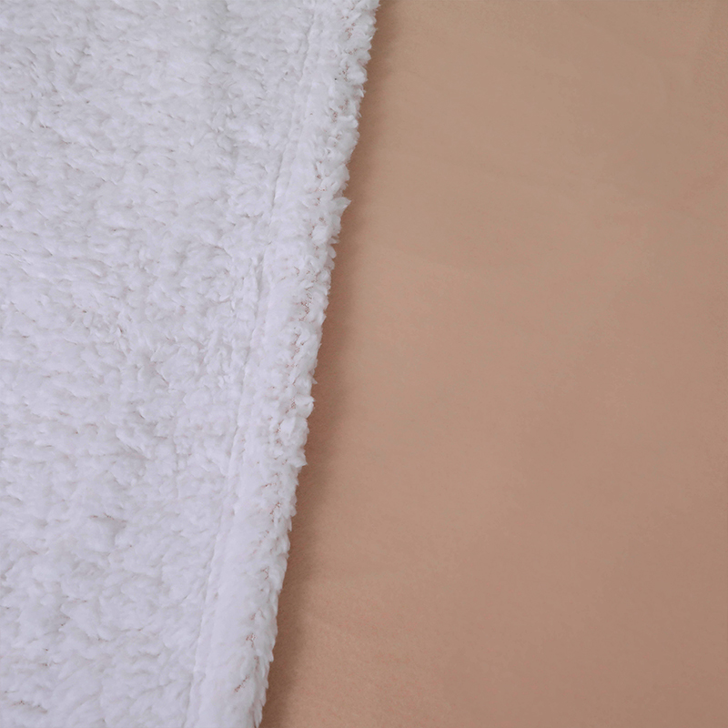 Frazada Polar Sherpa Premium 2.5 Plazas / Beige - Doral - Imagen 3