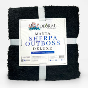 Manta Sherpa Outboss Deluxe / Negro - Doral