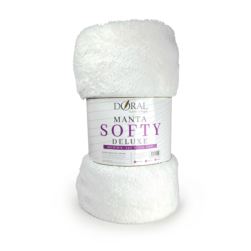 Manta Softy Lisa / Blanco - Doral