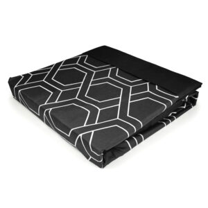 Sábanas Aterciopelada Composé 1.5 Plazas / Trenza Negro - Doral