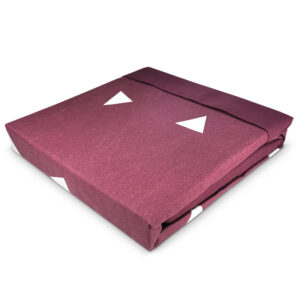 Sábanas Aterciopelada Composé 1.5 Plazas / Triángulos Guinda - Doral