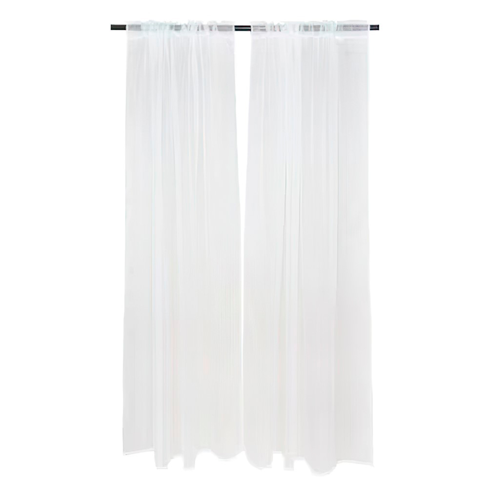 Set Cortina Pasa Tubo / White - Masel