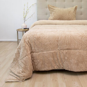 Cubrecama Outboss Deluxe 1.5 Plazas / Sherpa Beige - Doral