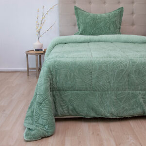 Cubrecama Outboss Deluxe 1.5 Plazas / Sherpa Verde - Doral