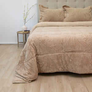 Cubrecama Outboss Deluxe 2 Plazas / Sherpa Beige - Doral