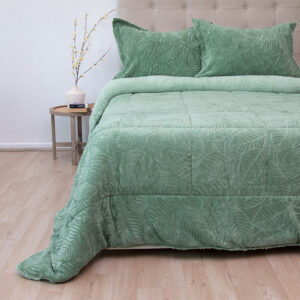 Cubrecama Outboss Deluxe 2 Plazas / Sherpa Verde - Doral