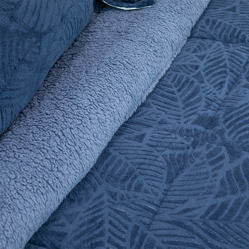 Cubrecama Outboss Deluxe 2.5 Plazas / Sherpa Azul - Doral - Imagen 2