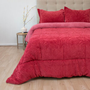 Cubrecama Outboss Deluxe 2.5  Plazas / Sherpa Guinda - Doral