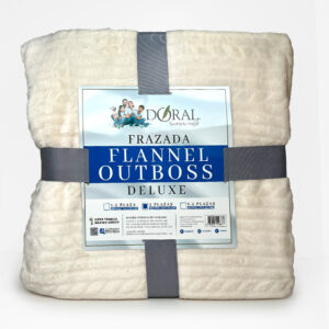 Frazada Flannel Outboss Deluxe 2 Plazas / Crudo - Doral