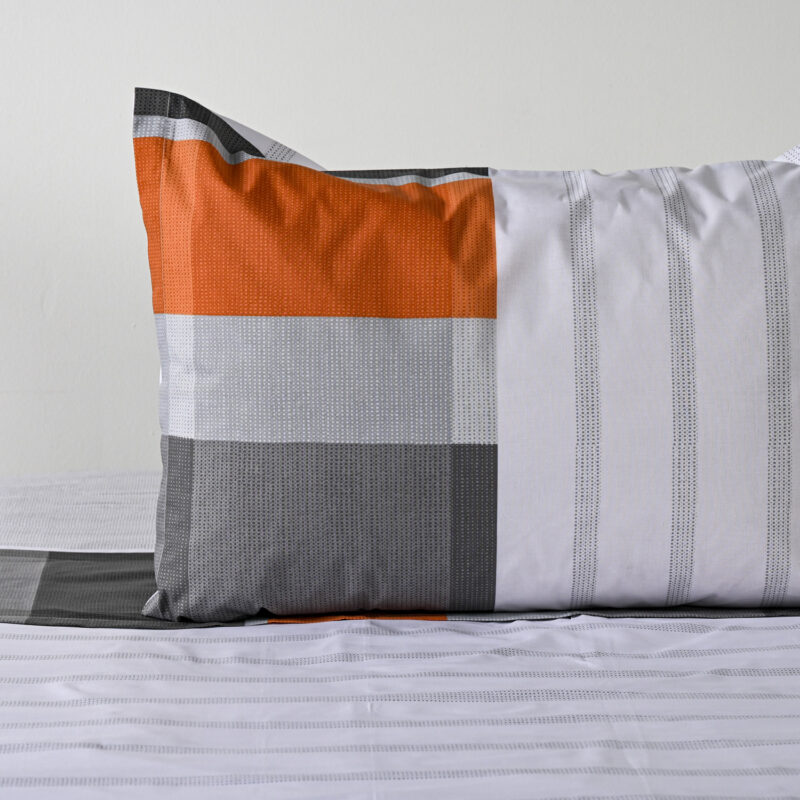 Juego de Sábanas Estampadas 144 Hilos 1.5 Plazas / Franjas Terra - American Family by Cannon - Imagen 2