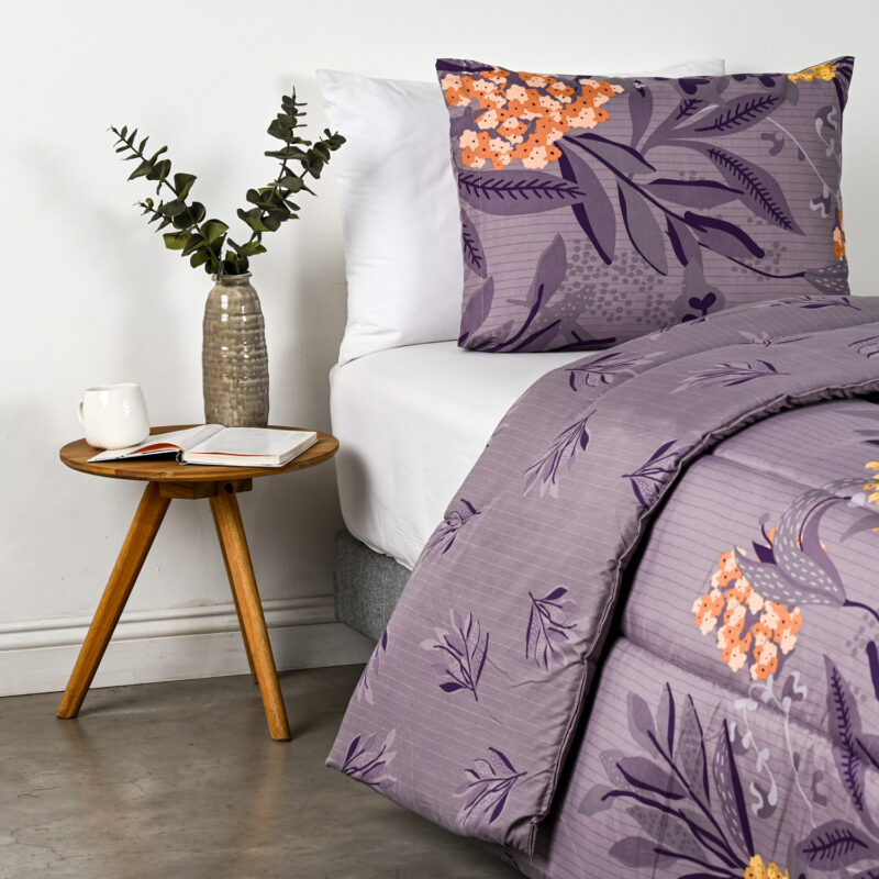 Plumón Estampado 1.5 Plazas / Lavanda - American Family By Cannon - Imagen 2