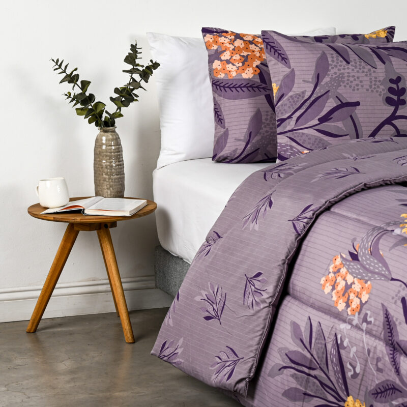 Plumón Estampado 2 Plazas / Lavanda - American Family By Cannon - Imagen 2