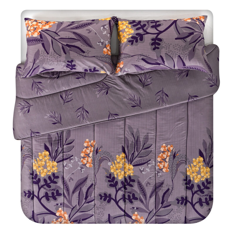 Plumón Estampado 2 Plazas / Lavanda - American Family By Cannon - Imagen 5