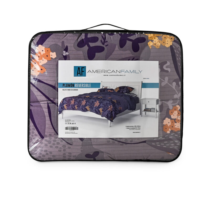 Plumón Estampado 2 Plazas / Lavanda - American Family By Cannon - Imagen 7