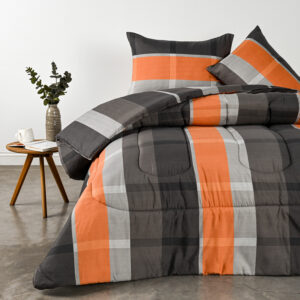 Plumón Estampado 2 Plazas / Franjas - American Family By Cannon